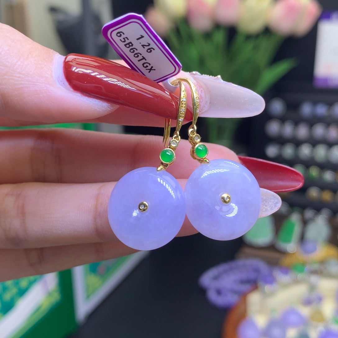 翡翠颈饰18K金镶嵌天然