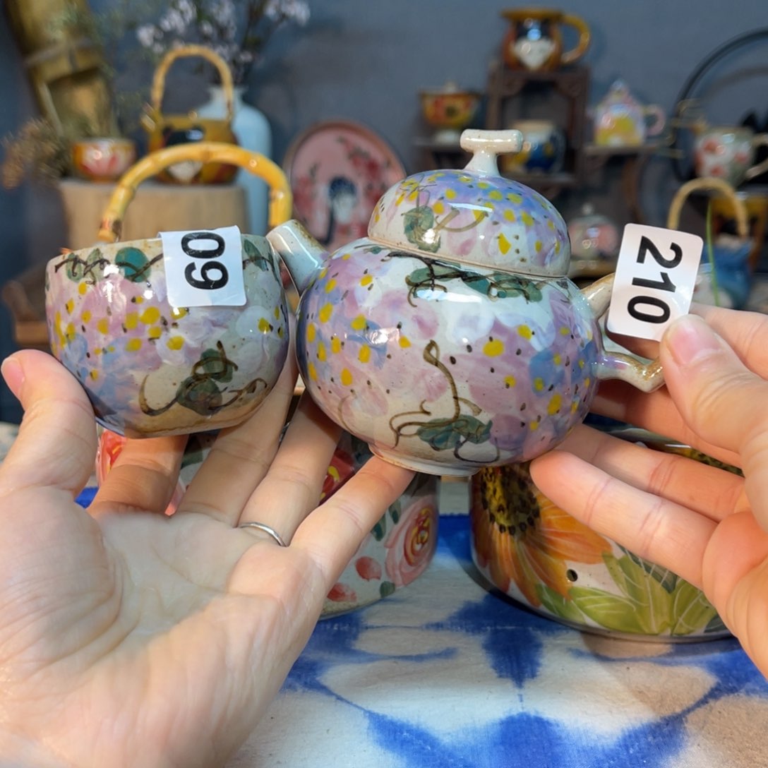 杯素浅陶瓷手工手绘