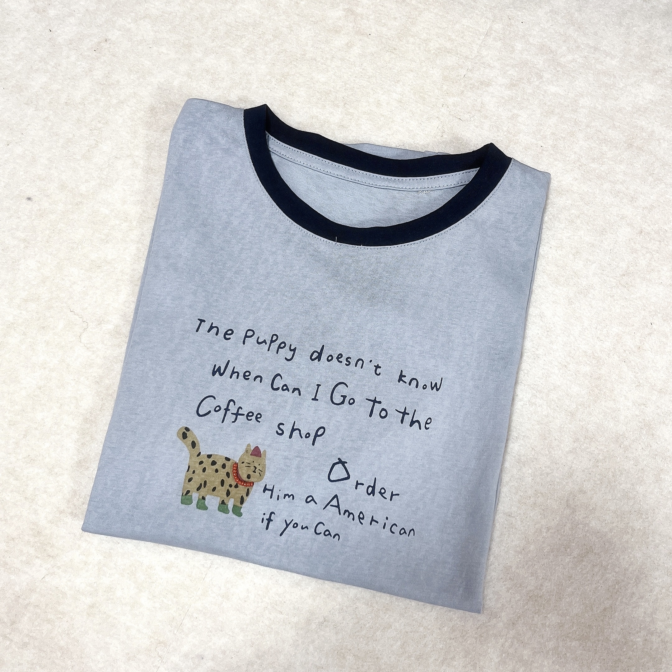 韩系少女短袖T宽松版