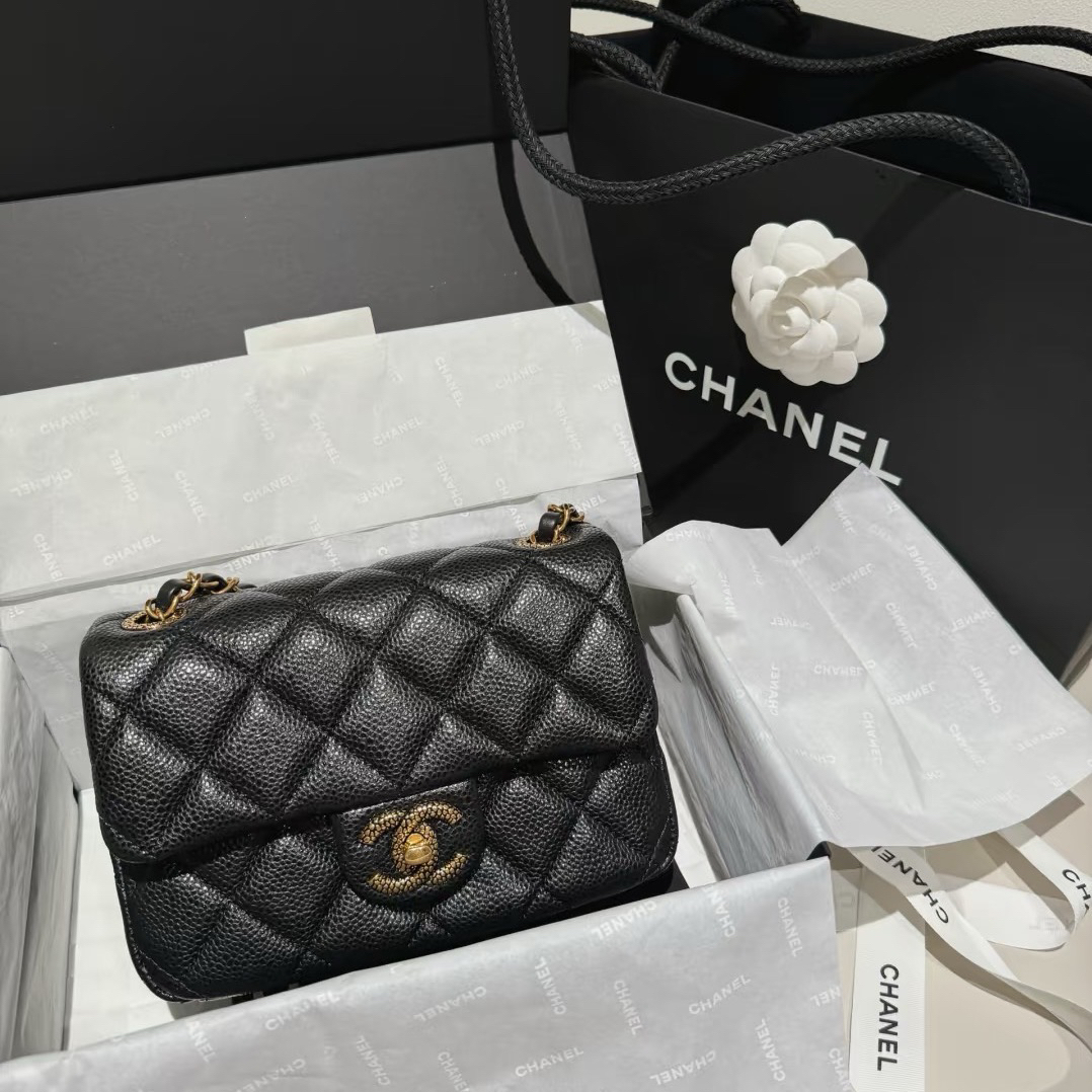 未使用 Chanel/香奈儿 多多奢品/香奈儿24b荔枝纹大迷你斜挎包/新