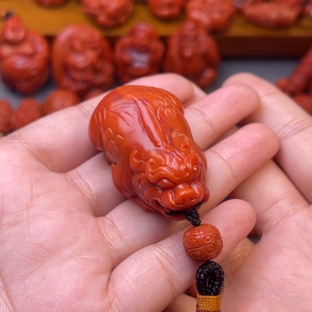 老***茶南红玛瑙未镶嵌川料瓦西貔貅