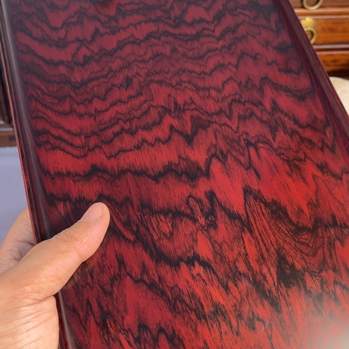 木红酸枝独板托盘