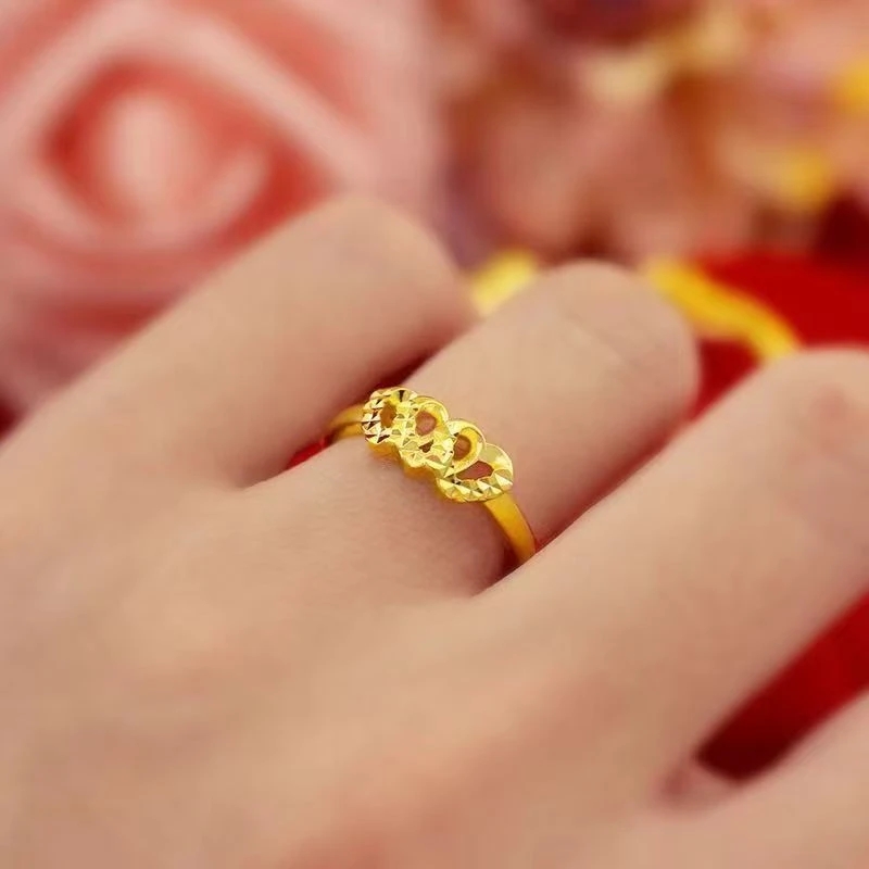 铜合金戒指 ks3024 里外一色网红戒指买一送一活动