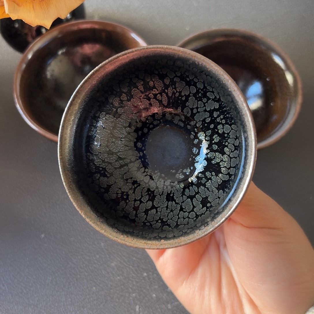 鲫***鱼瓷小漱口建盏主人杯一个