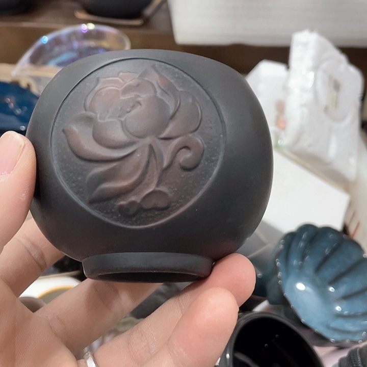 陶瓷茶具全部清清完回家过年