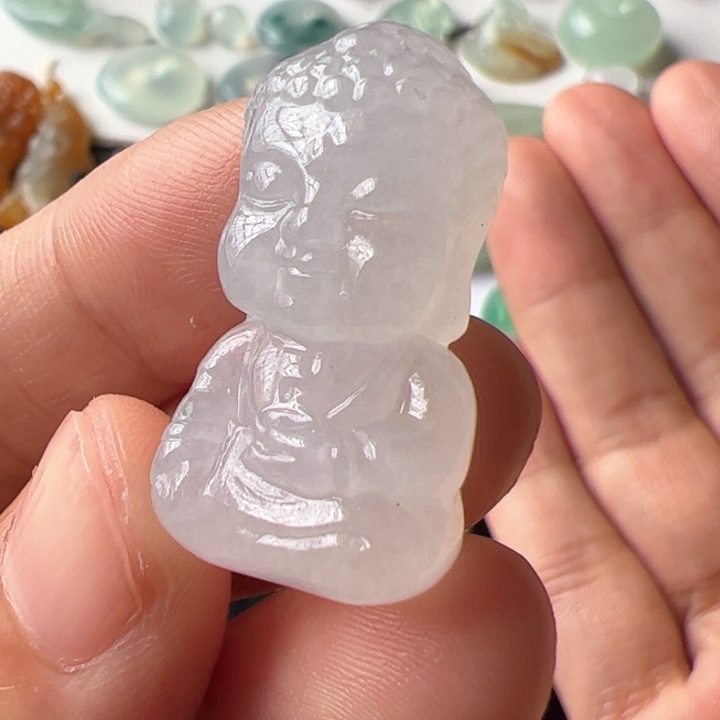 定制翡翠未镶嵌宝宝佛
