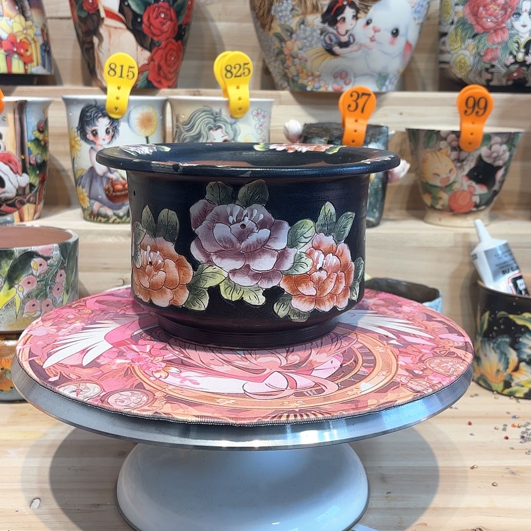 紫砂花盆手工花盆默认微瑕16/12