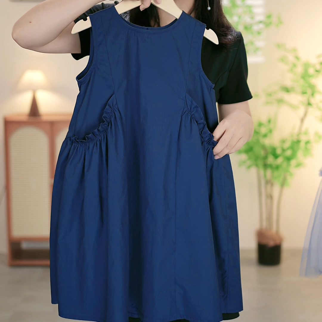 女童连衣裙2025夏季新款夏装无袖背心裙子儿童童装公主裙简约洋气