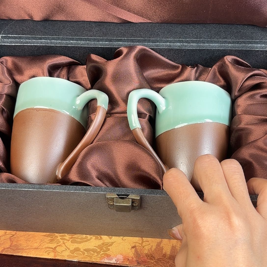 龙泉云间青瓷小米茶器