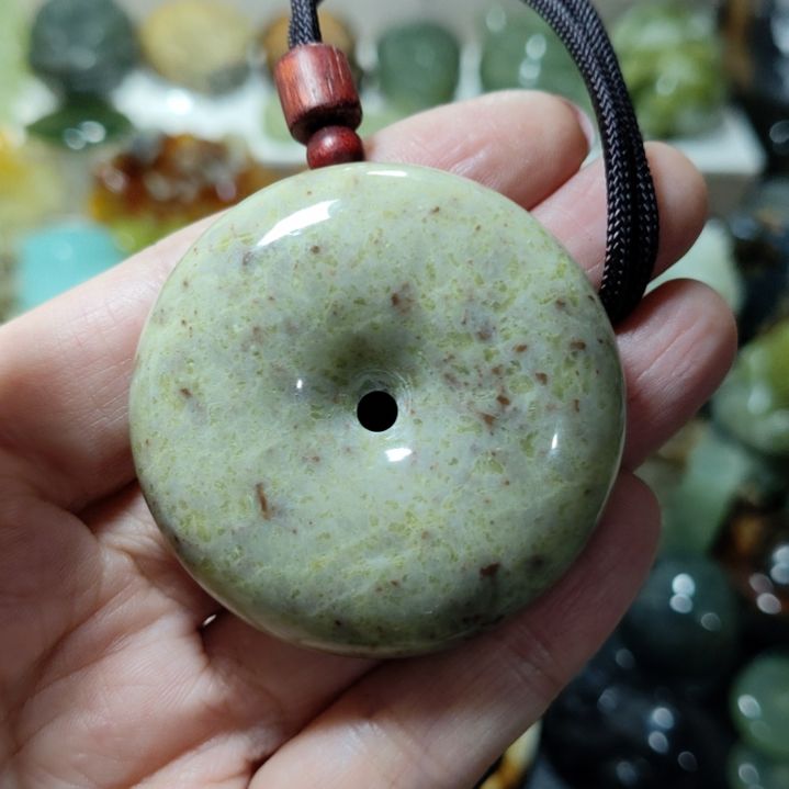 岫玉平安扣未镶嵌