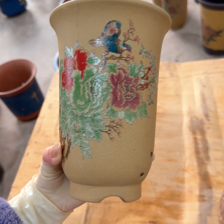 紫砂紫砂花盆d f g h h