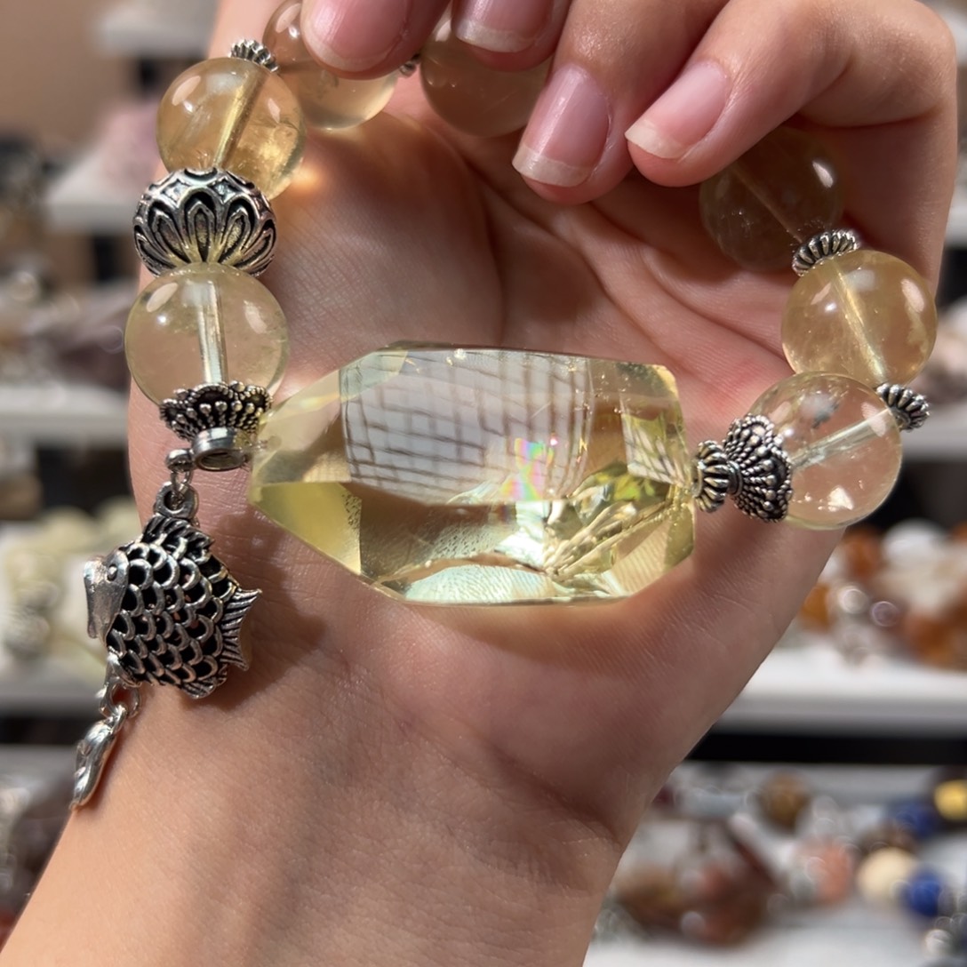 水晶手链合金罗****夜手串