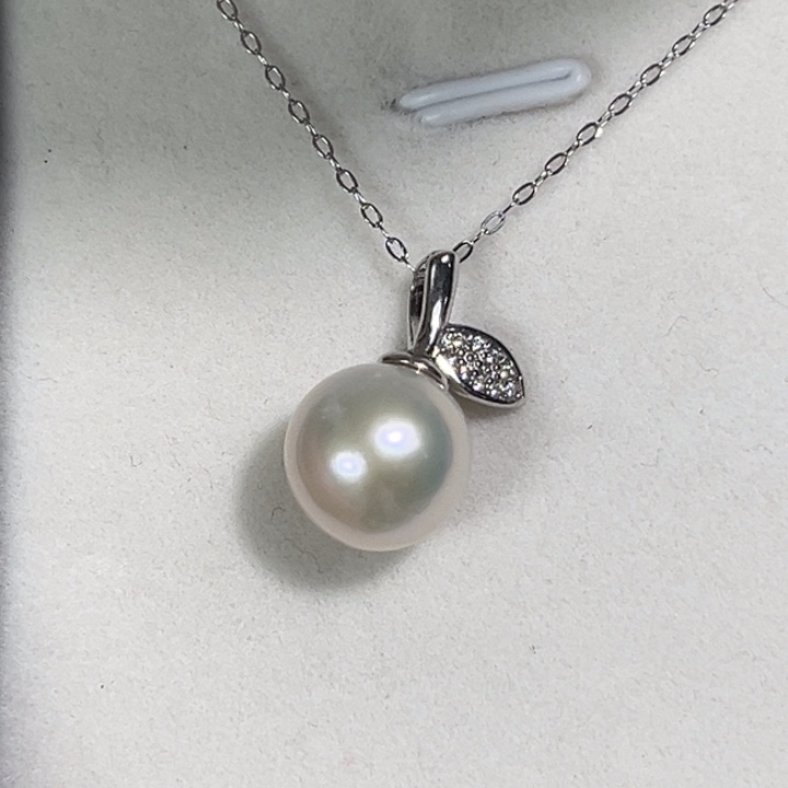 淡水珍珠颈饰银S925镶嵌