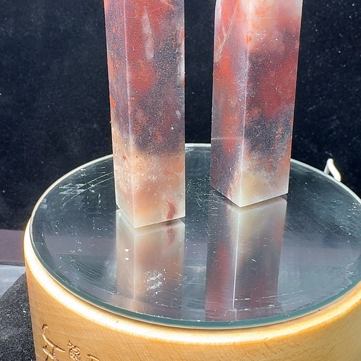 昌化石朱沙冻印章2枚