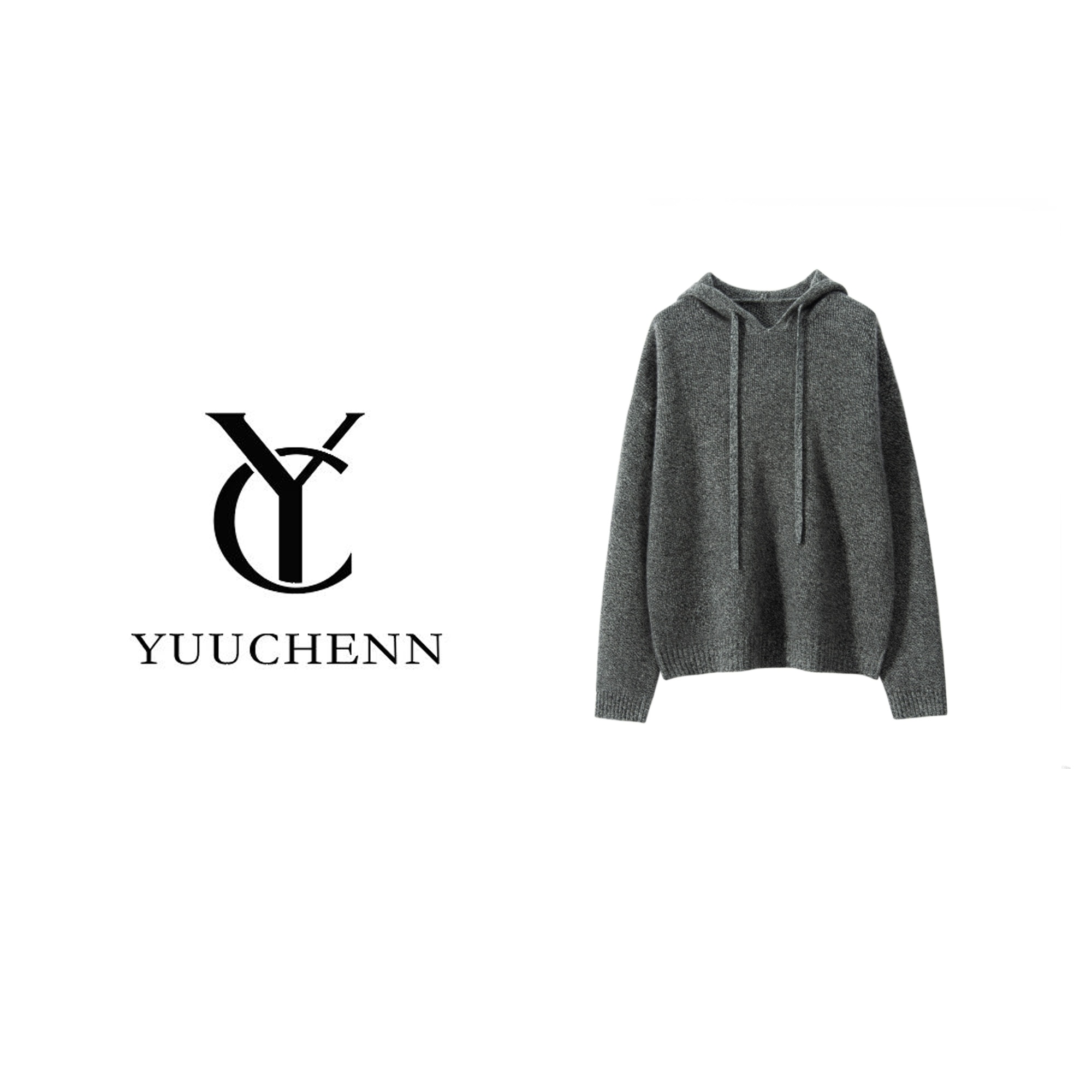 YUUCHENN 羊绒七针蜂窝针帽衫 NZS8016