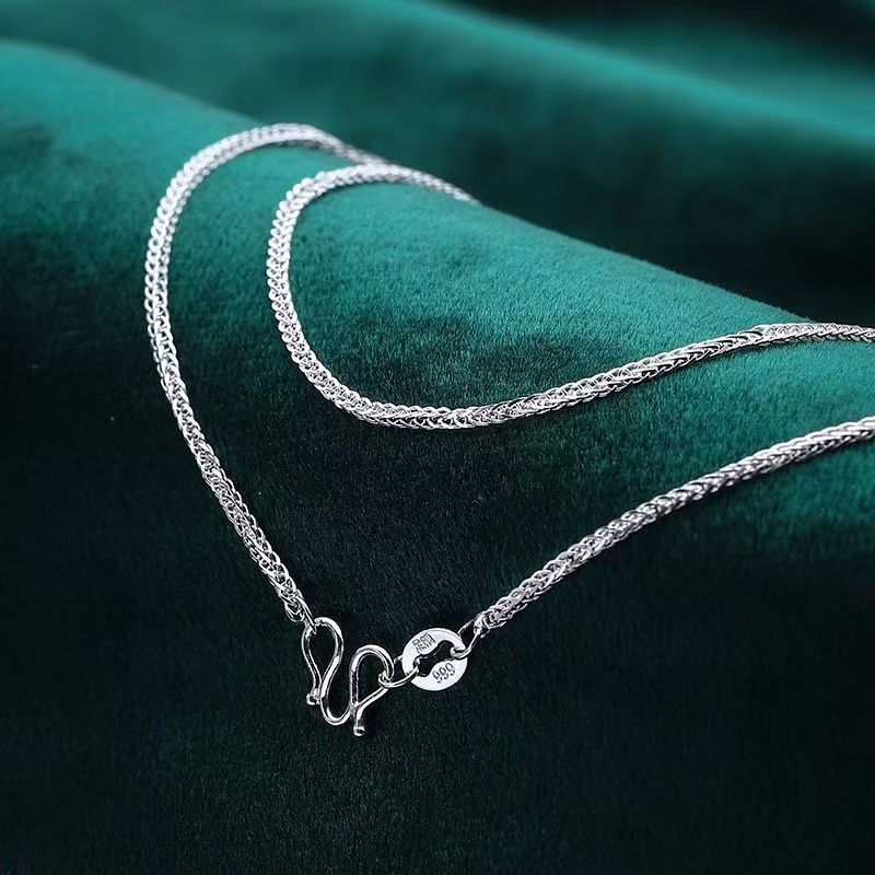 链子足银 足银999肖邦链纯银项链女百搭时尚男士项链纯银项链男