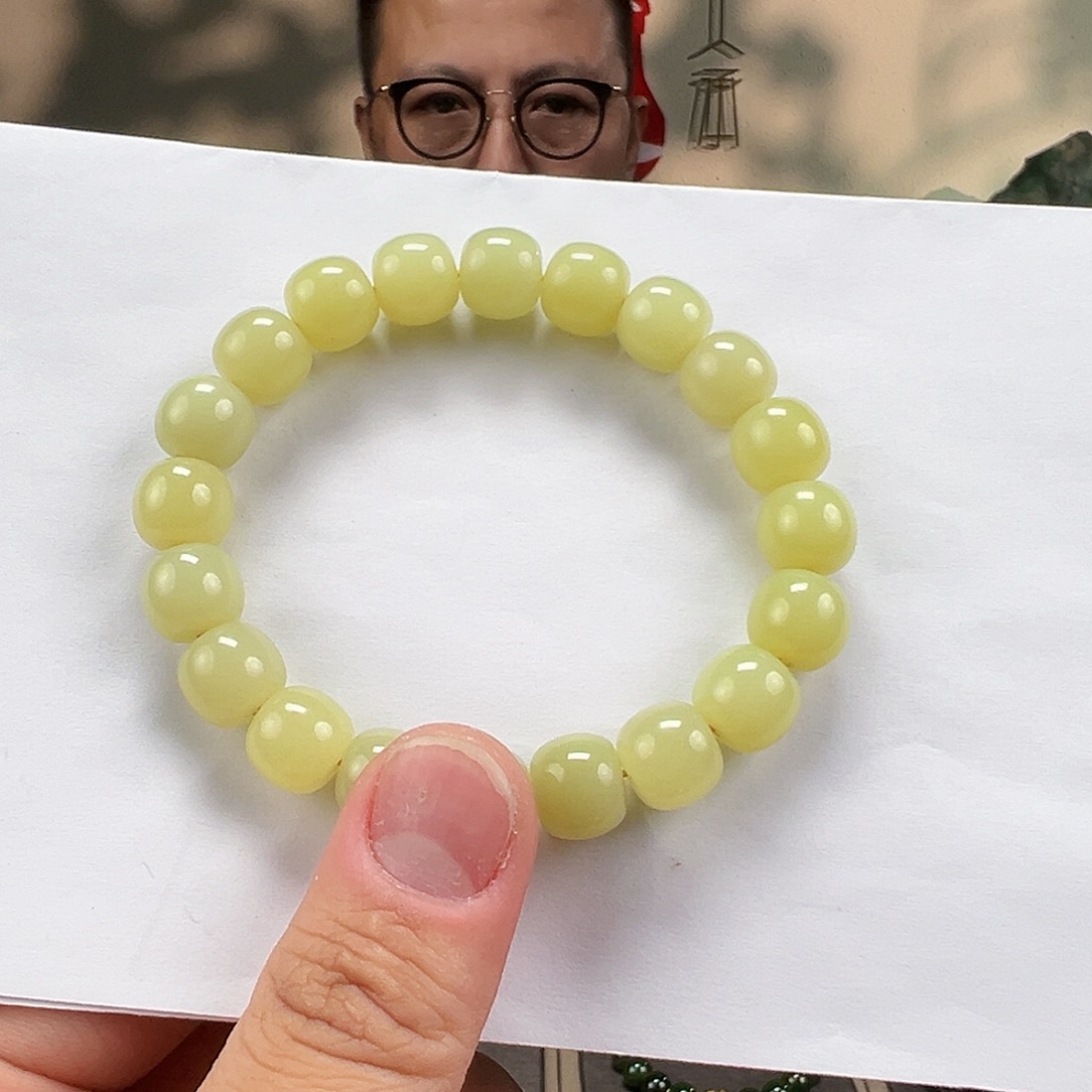 和田玉未镶嵌手链卡11mm