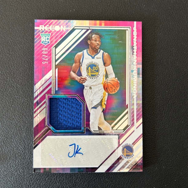 帕尼尼球星卡乔纳森 库明加 JK 新秀RC /99编 RJA 球衣物料签字 