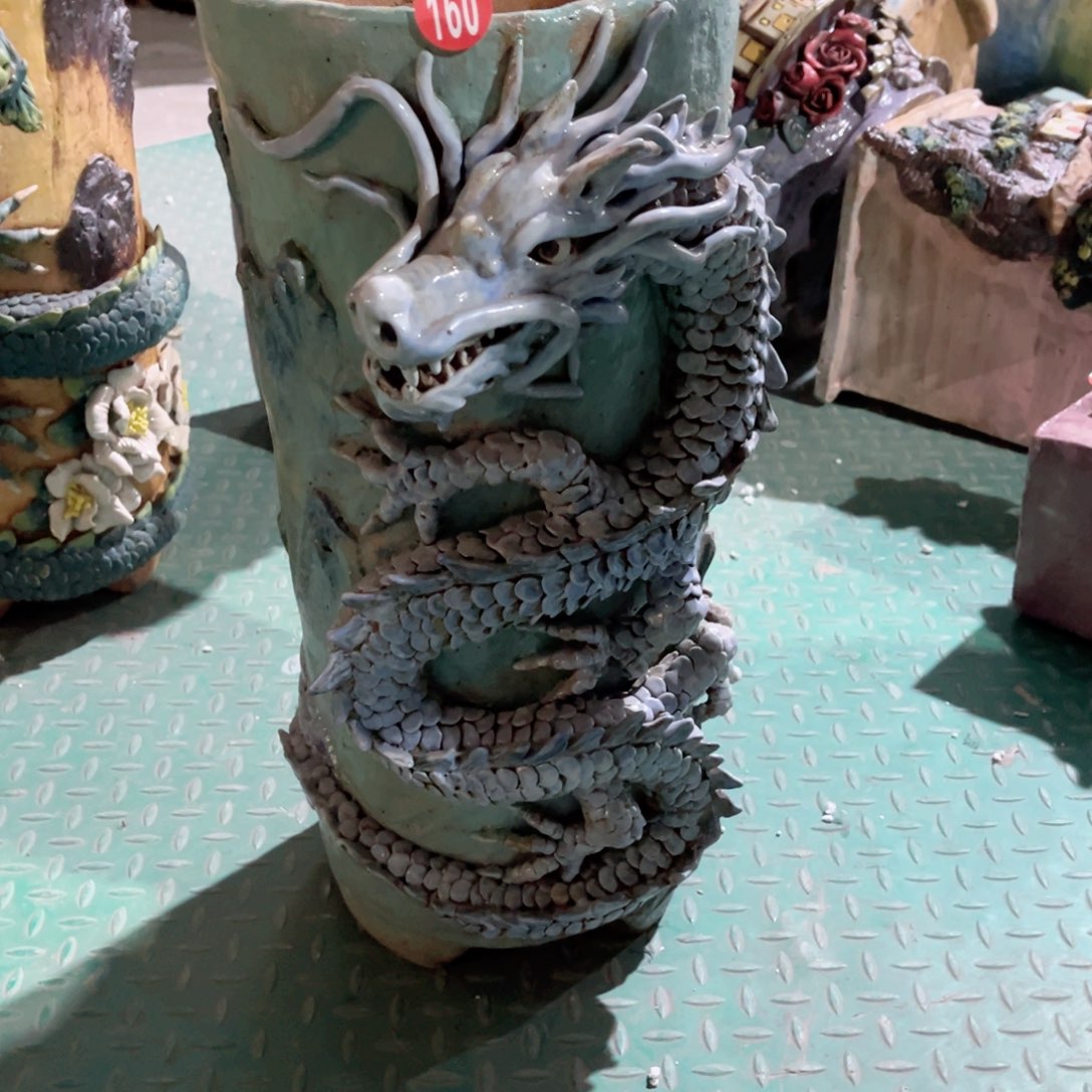 陶瓷蓝*雪福利160 号陶然花盆