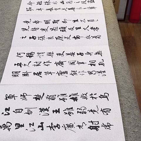 扇子∞寒窑赋行书册页作品