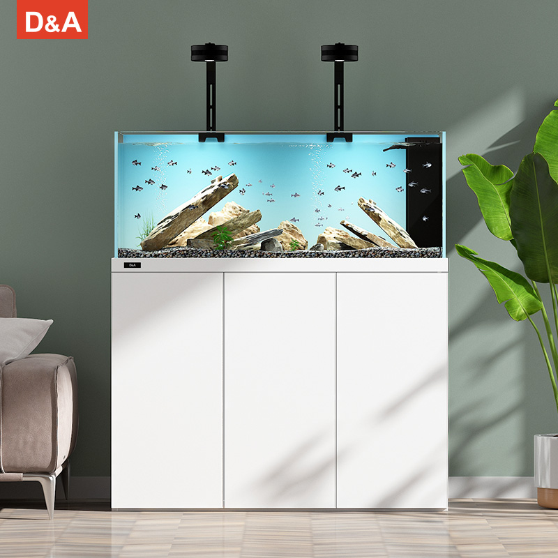 D&A/德克水草缸 DIY造景 直角溢流 黑玻底滤 鱼缸客厅家用生态缸