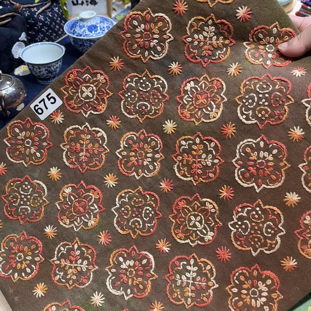 规格30.40刺子绣茶席