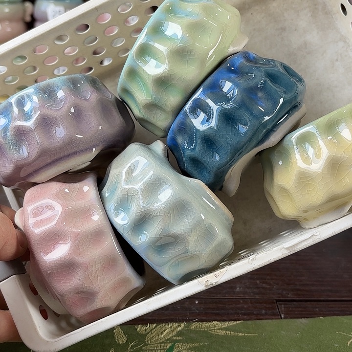 红陶量货/口高深浅搭配发6个