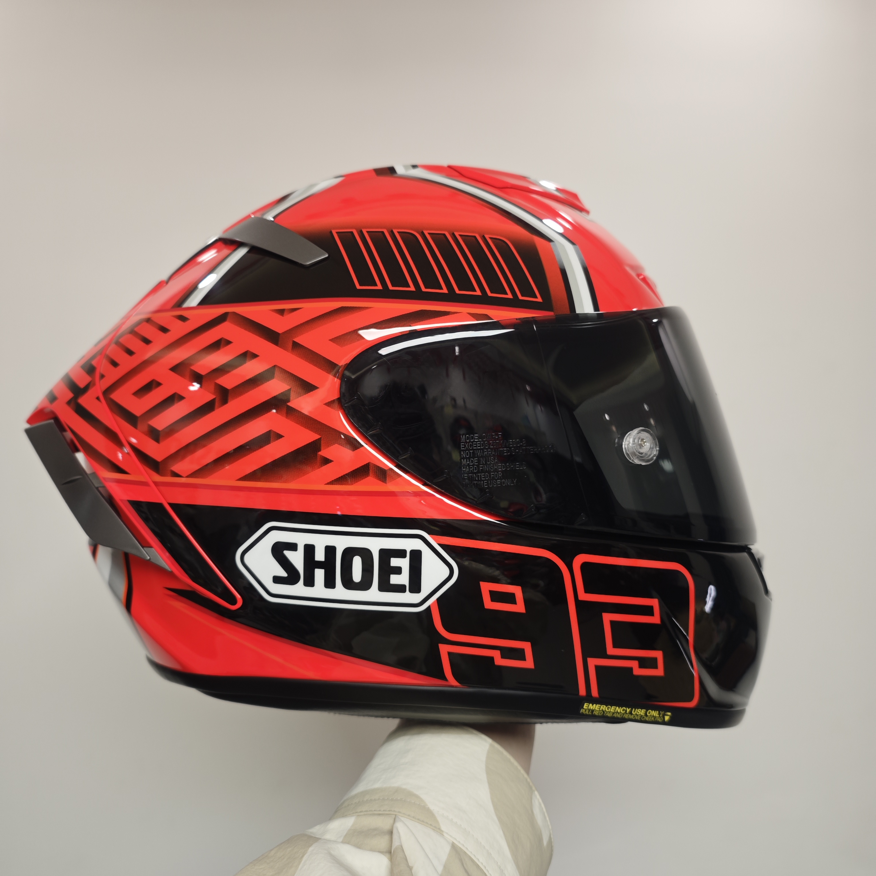 Shoei头盔x14初代红蚂蚁XL微瑕盔四季成人摩托车头盔