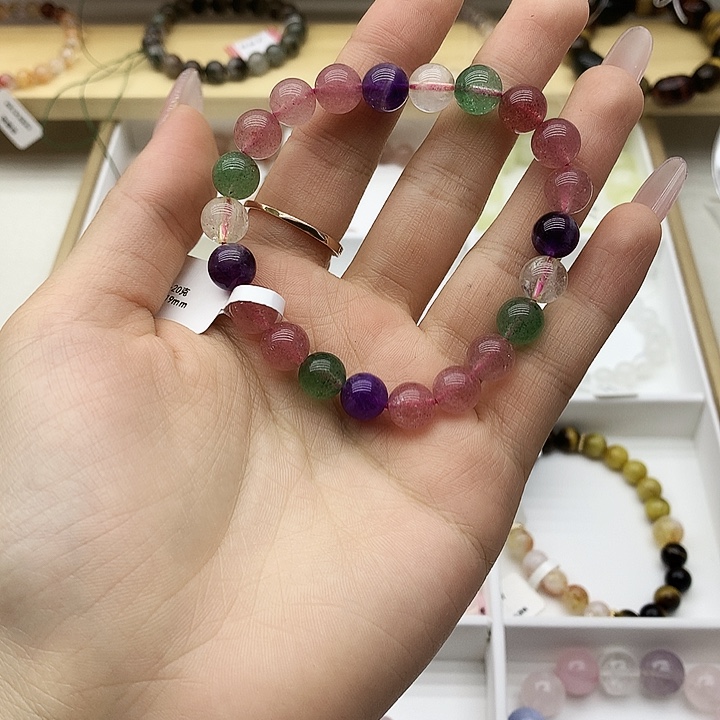 手链水晶未镶嵌多宝草莓晶