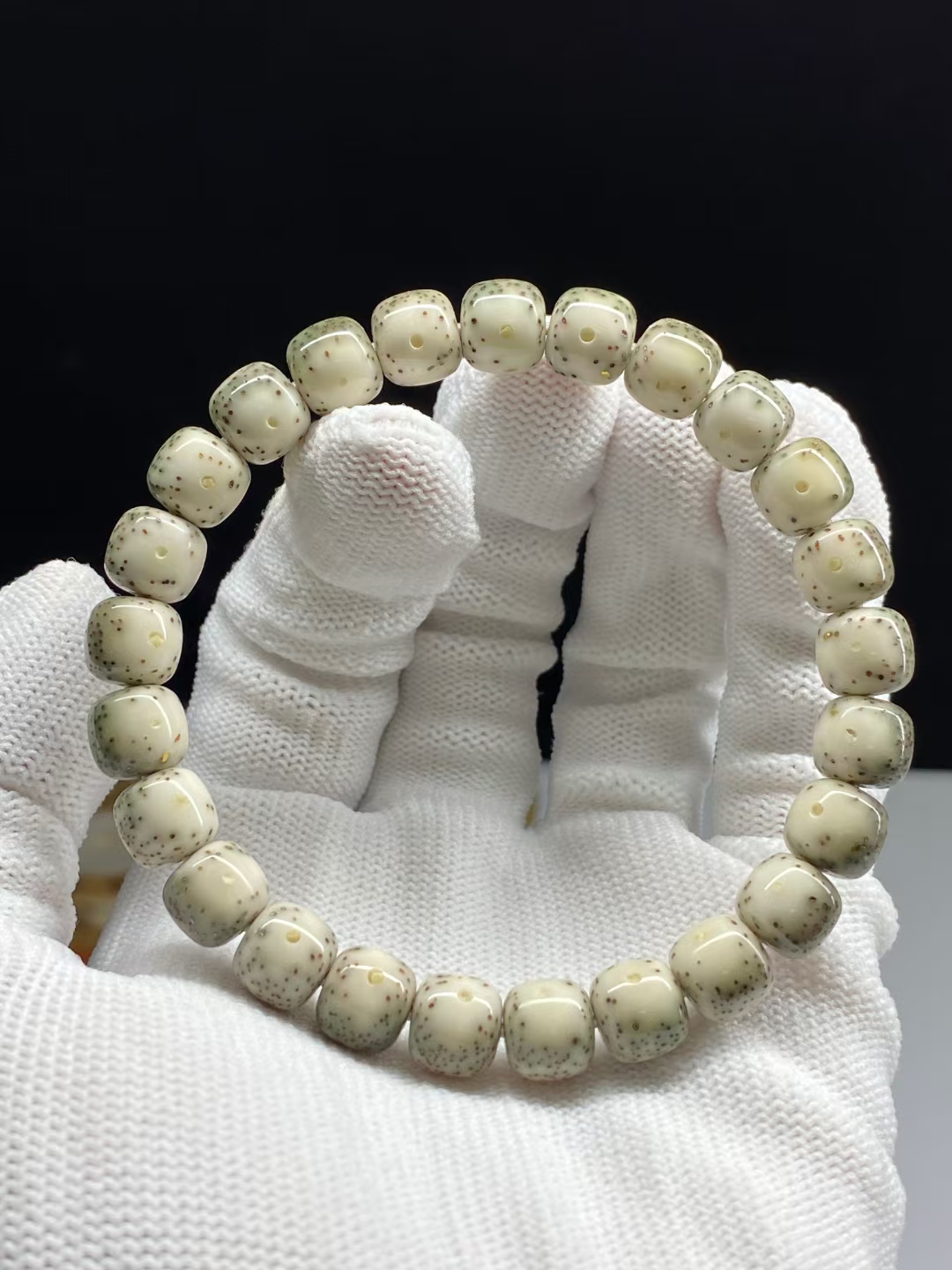 星月菩提 毕业 双面半壁留白9*8星点均匀