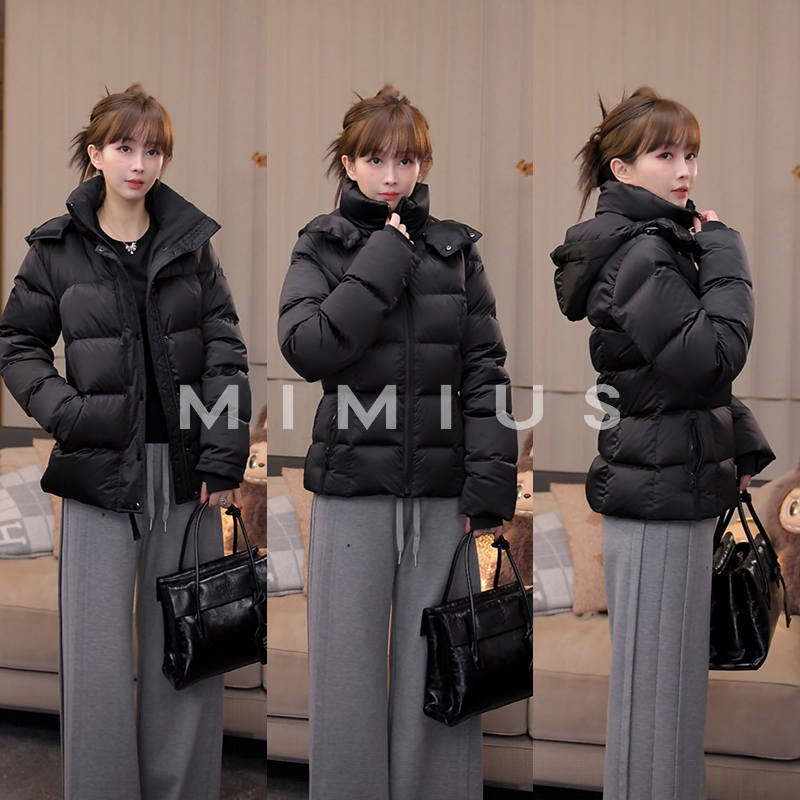 【mimius】肉 可溯源三星安心羽绒 高级液态修身连帽羽绒服 G09209