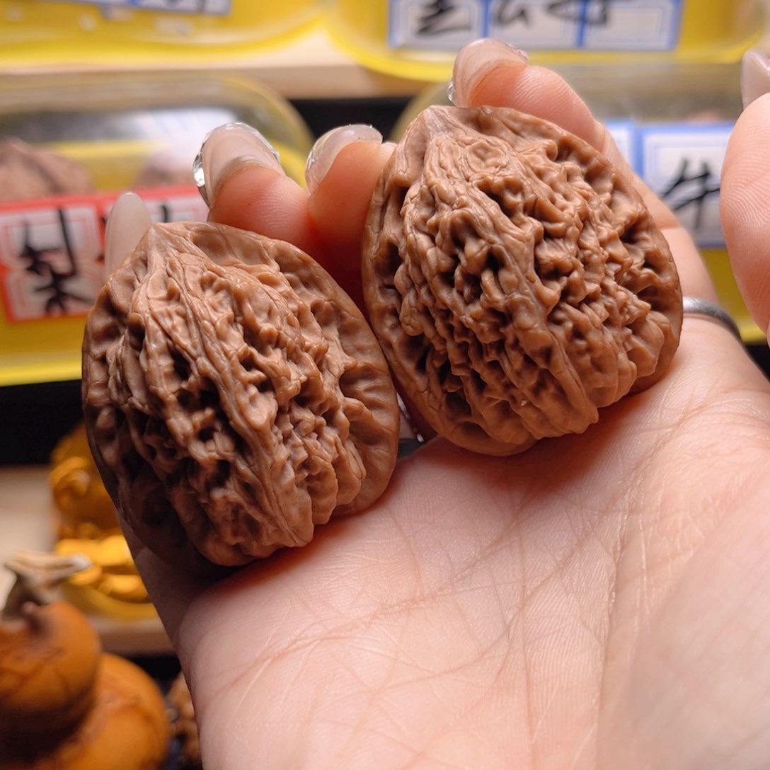 文玩核桃把件九仙庙