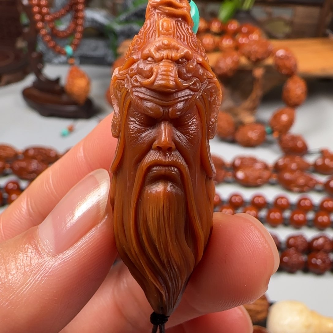 吊坠橄榄核关公单子