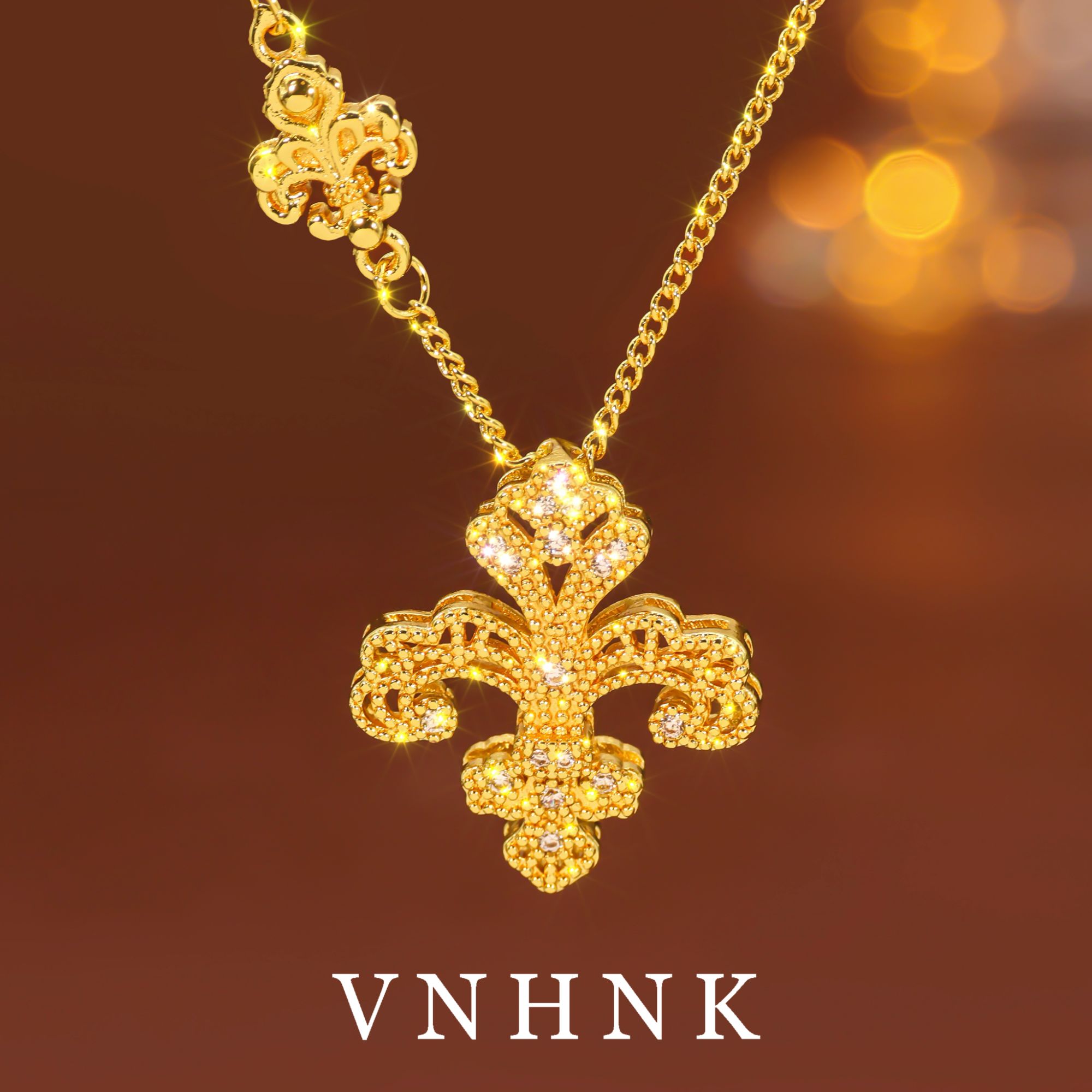 铜合金项链 美可儿  M54  金色(48cm)简约时尚项链预售