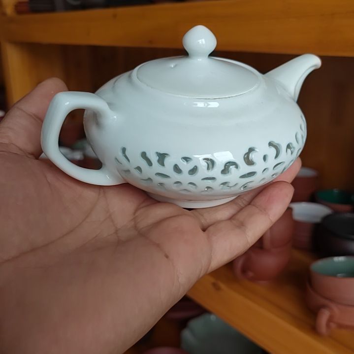 紫砂茶壶景德镇陶瓷玲珑茶壶
