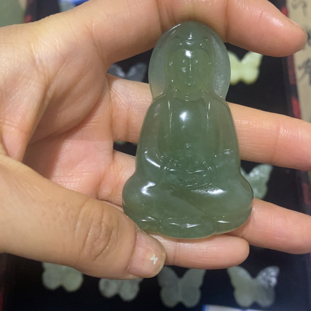 蛇纹石玉未镶嵌天然岫玉