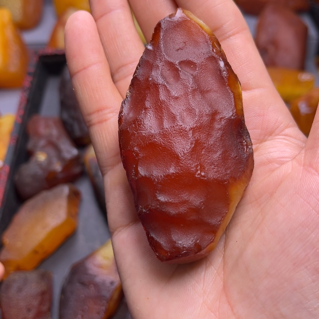 定制琥珀未镶嵌琥珀蜜蜡原石定制