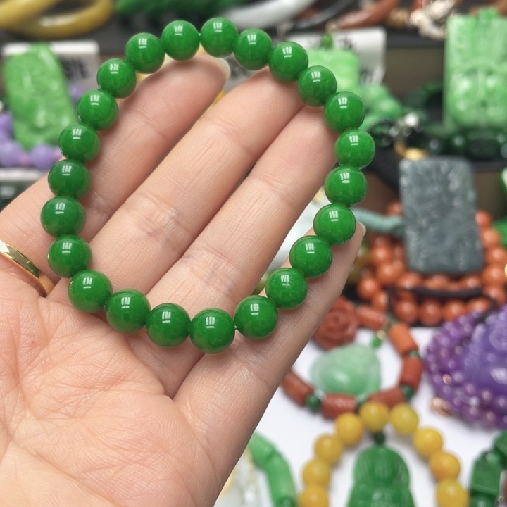 翡翠未镶嵌手链手链50