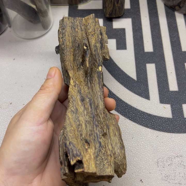 手把件沉香沉香奇楠老料86克