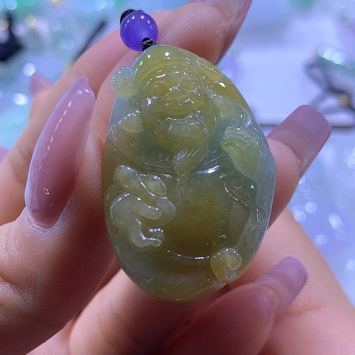 翡翠颈饰未镶嵌天然翡翠A货吊坠