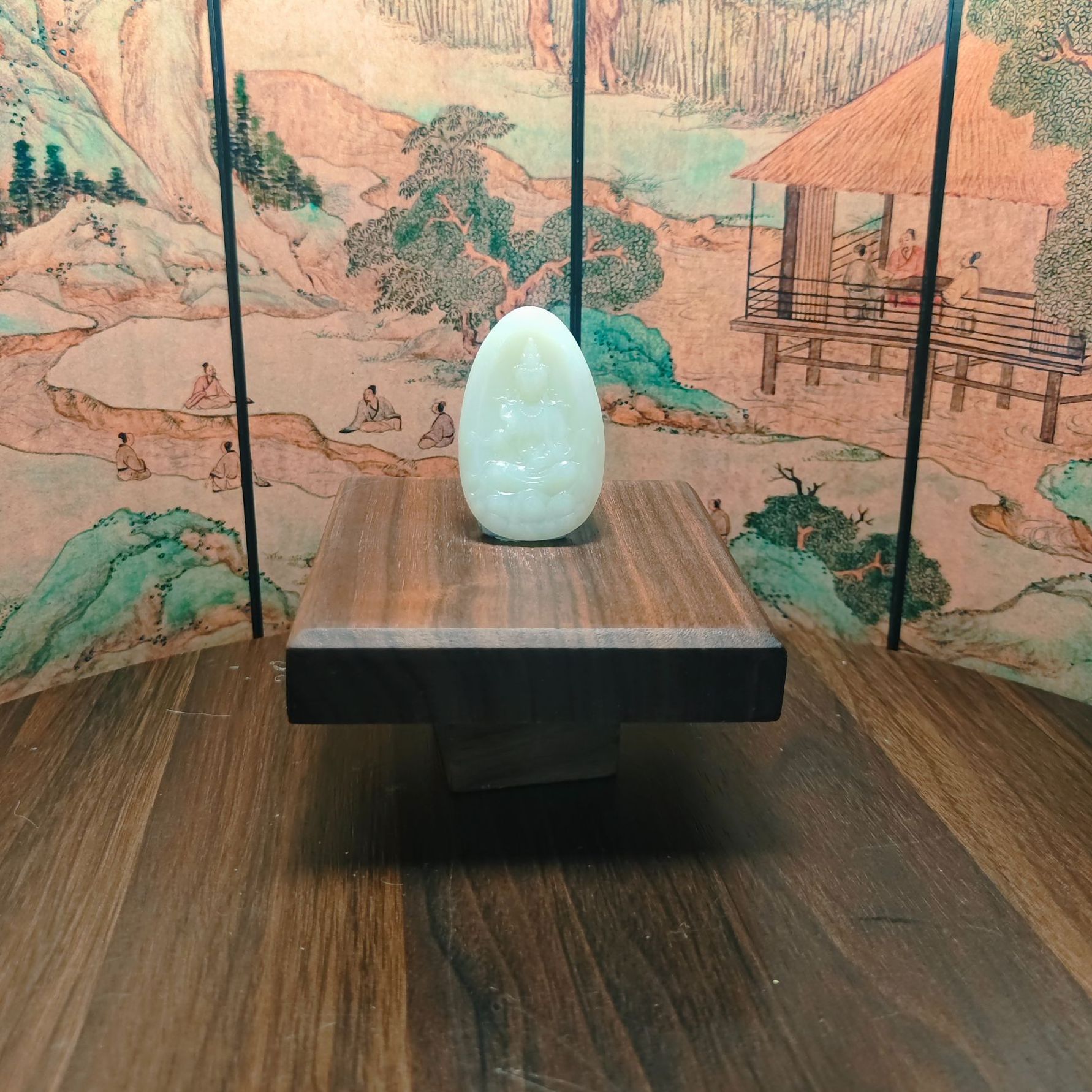 G和田玉观音吊坠0159