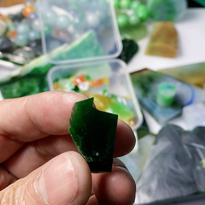 翡翠散珠天然翡翠A货