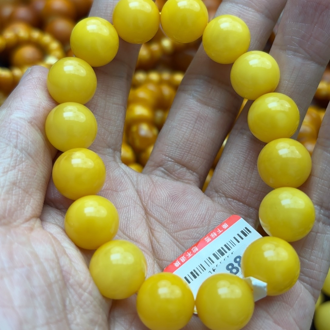 琥珀手链未镶嵌蜜蜡