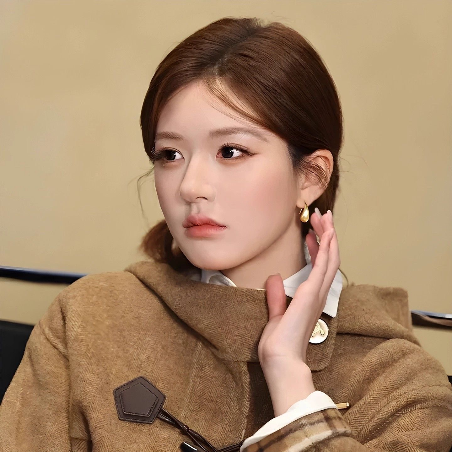 黄铜耳饰 许妍同款水滴耳钉个性气质耳环小众手工原创设计百搭