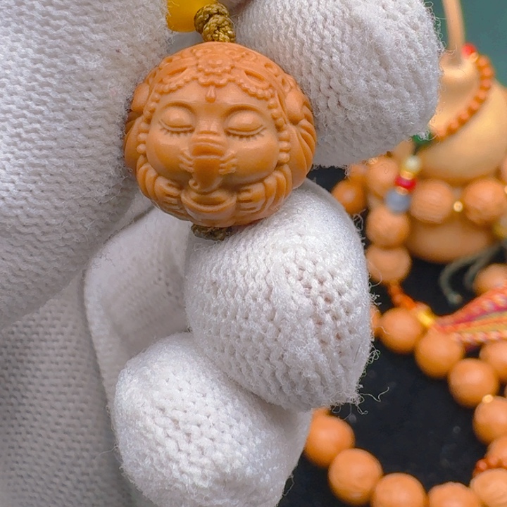 猴头核桃吊坠象神宝宝