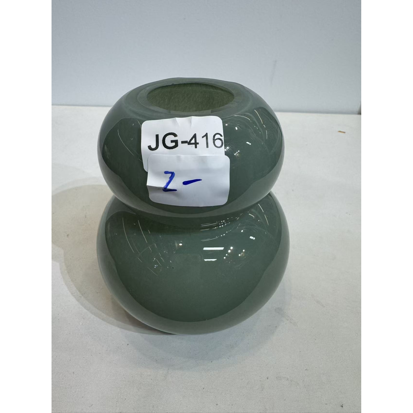 JG-416简约现代琉璃花瓶客厅餐桌插花艺术摆件