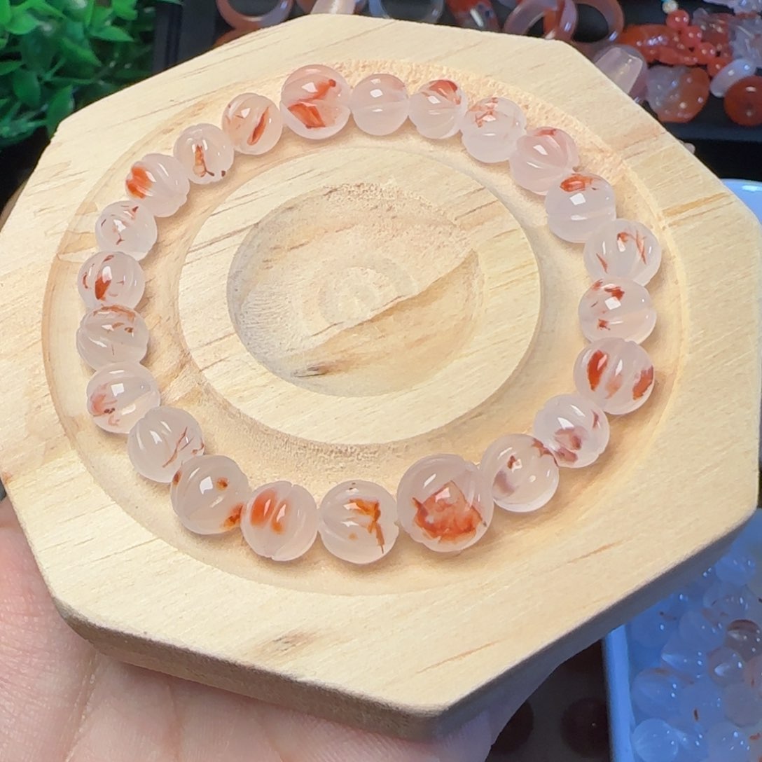 南红玛瑙颈饰未镶嵌醉**尘