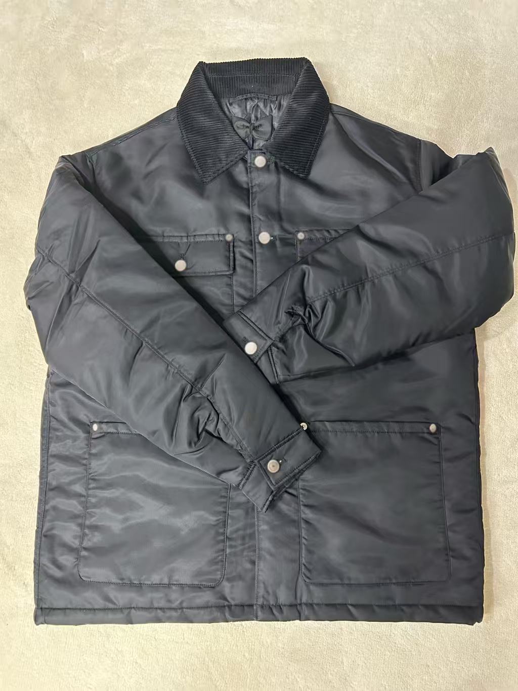 P41普老板穿的男士翻领棉服