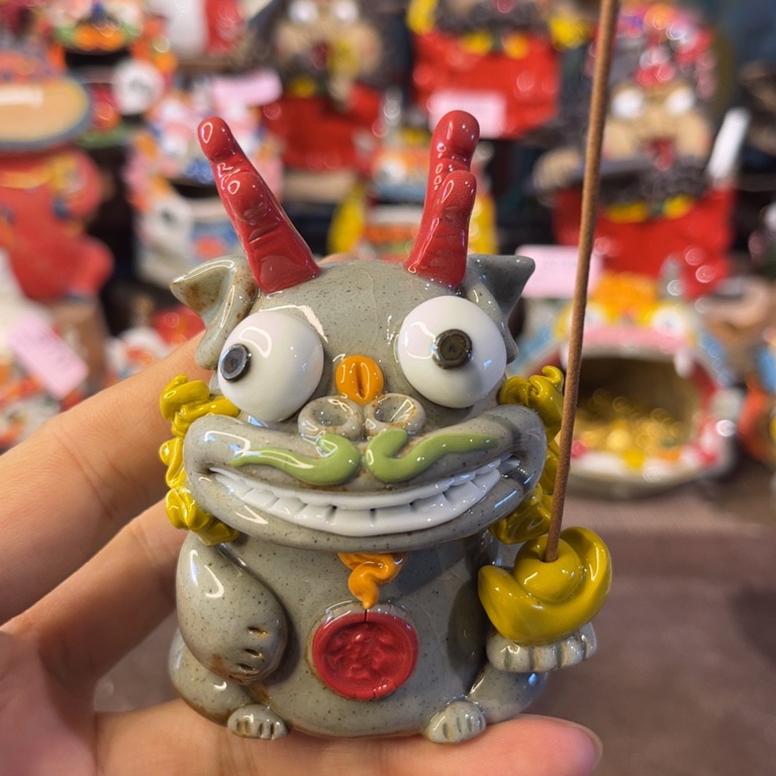 泥塑纯手工茶宠摆件