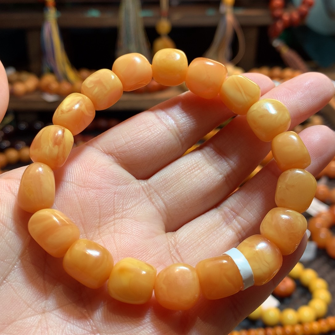 蜜蜡未镶嵌手串蜜蜡手串